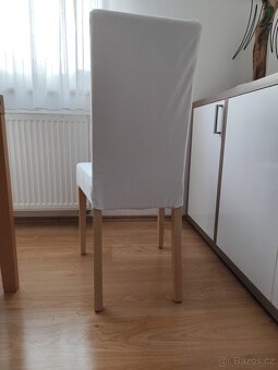 Židle jídelní 5ks vč potahů - 2