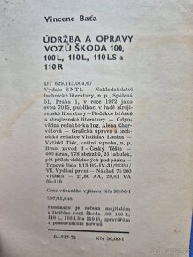 Údržba vozů Škoda 100, 100L, 110L, 110LS, 110R - 2
