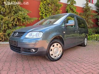 Caddy Maxi 2.0TDI 103kW, 7 míst, bez koroze, klima, serviska - 2