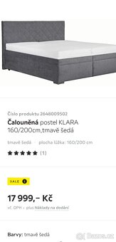 Čalouněná postel Klara - 2