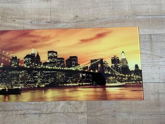 Skleněný obraz na stěnu New York 90x30cm - 2