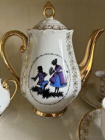 Mocca kávový servis Rokoko - český porcelán - 2