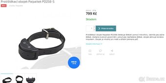 Protištěkací elektrický obojek PD258-S (zvuk + výboj) - 2