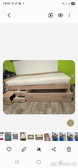 Postel 200/90 s úložným prostorem. - 2