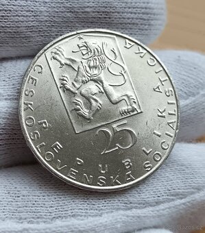 Stříbrná pamětní mince 25kčs Evangelista Purkyně 1969 - 2