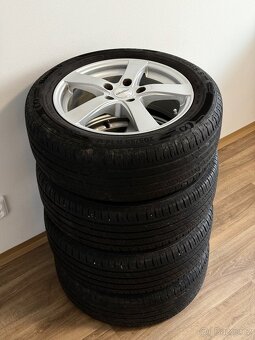 Alu kola + letní pneu, 205 / 55 r 16 - 2