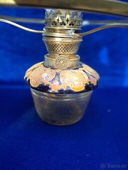 Petrolejová lampa z majoliky 2 - 2