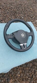 Prodam Passat B7  Volant kožený tříramenný multifunkční Řaze - 2