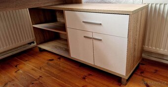 Psací stůl Sconto dub sonoma/bílá - 2