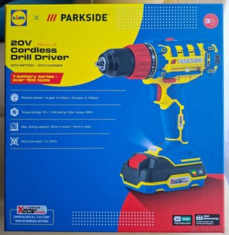 Parkside limited edition aku vrtačka-nové - 2