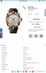 Roger Dubuis, model Easy Diver, originál hodinky - 2