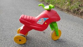 Dětské odrážedlo motorka, červená barva, plně funkční - 2
