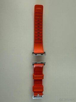 Apple Watch Nomad Rugged Strap Orange/Silver - 2