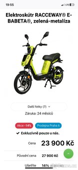 Elektropower Elektroskutr Elektromoped E-Babeta E-Skútr - 2