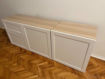 Ikea Besta - dekor bílá a bříza - 2