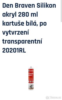 Silikon akryl tmel - transparentní - 2