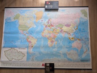 🎒 Nástěnná mapa světa 110x80 – 280 Kč 🎒 - 2