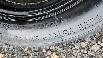 179. dojezdová rezerva BMW 135/80 r17 5x120mm - 2