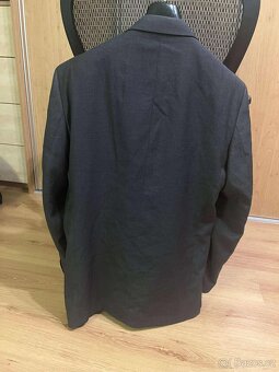 Veltexa pánské tmavě šedé sako – klasický střih - 2