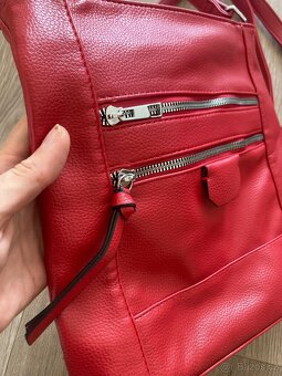 Červená kabelka přes rameno - jako nová - 2