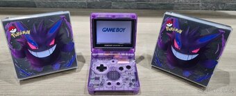 Nintendo Gameboy Advance SP Gengar Pokémon Reshell - 2