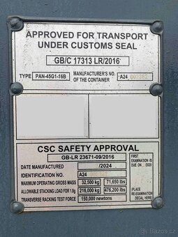 Prodám 12m lodní kontejner (40') – High Cube - nový - 2