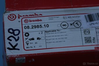 Brzdové kotouče Brembo - Citroen, Peugeot,... - 2