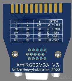 Amiga redukce DB23-VGA externí video vyrovnávací paměť s fil - 2