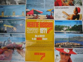 Velky reklamní plakát německé cestovky pro rok 1971 - 2