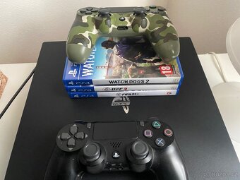 Ps 4 Pro + 2x ovladač + 3x hry - 2