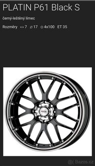 Alu kola PLATIN 4x100 / 4x108 r17 - 2