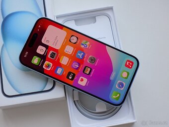 APPLE iPhone 15 128GB Blue - ZÁRUKA 12 MĚSÍCŮ - KOMPLETNÍ - 2