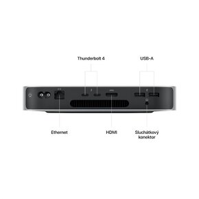Mac mini, Apple M2 8jádrové CPU, 10jádrové GPU, 8GB, 512GB S - 2