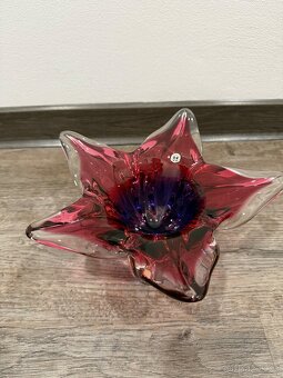 Stará skleněná mísa z hutního skla. J. Hospodka - 2