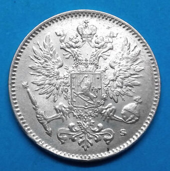 Stříbrná mince Finsko Mikuláš II. - 2