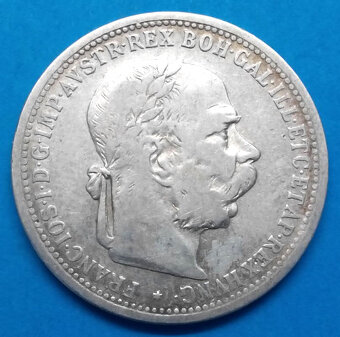 Stříbrná mince. Rakousko - Uhersko František Josef I. - 2