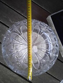 Luxusní, broušené, Bohemia Crystal mísy s podstavcem - 2