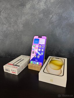 Apple iPhone 15 256 GB Yellow - ZÁRUKA+FAKTURA - 2