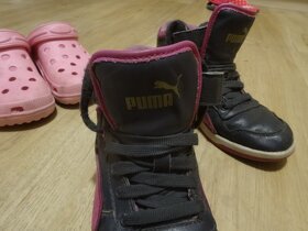 Dětské boty 3ks PUMA, sálovky, crocsky vel 33 - 2