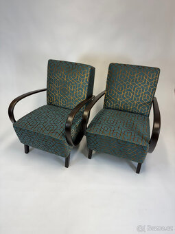 2x Luxusní křesla Halabala po kompletní renovaci - 2