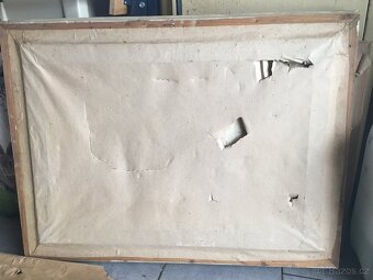 Velký obraz olej na plátně. - 2