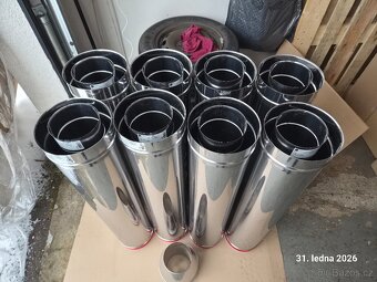 Komín nerezový průměr 130/200mm, NOVÝ - 2