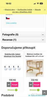 Dřevěná dětská kolébka - 2