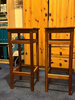 Dřevěné barové židle - 2