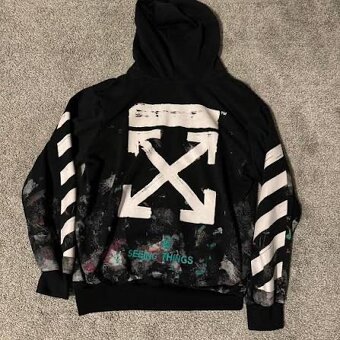 Off white mikina galaxy s kapuci - 2