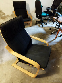Křeslo IKEA POÄNG,kancelářské židle - 2