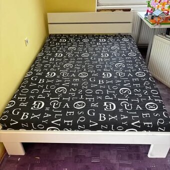 Postel 160x200 cm vč. roštu a matrace - 2