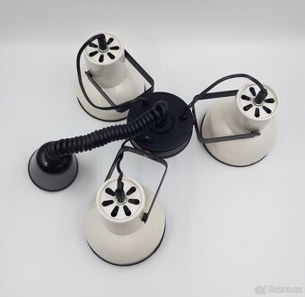retro lustr trojramenný Napako, bílý, stahovací - 2
