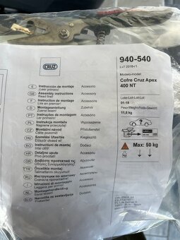 Nosič zavazadel Cruz Tailo + Apex - box, na tažné zařízení - 2