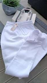 Bílé dámské tepláky, vel XXS/XS, úplně nové - 2